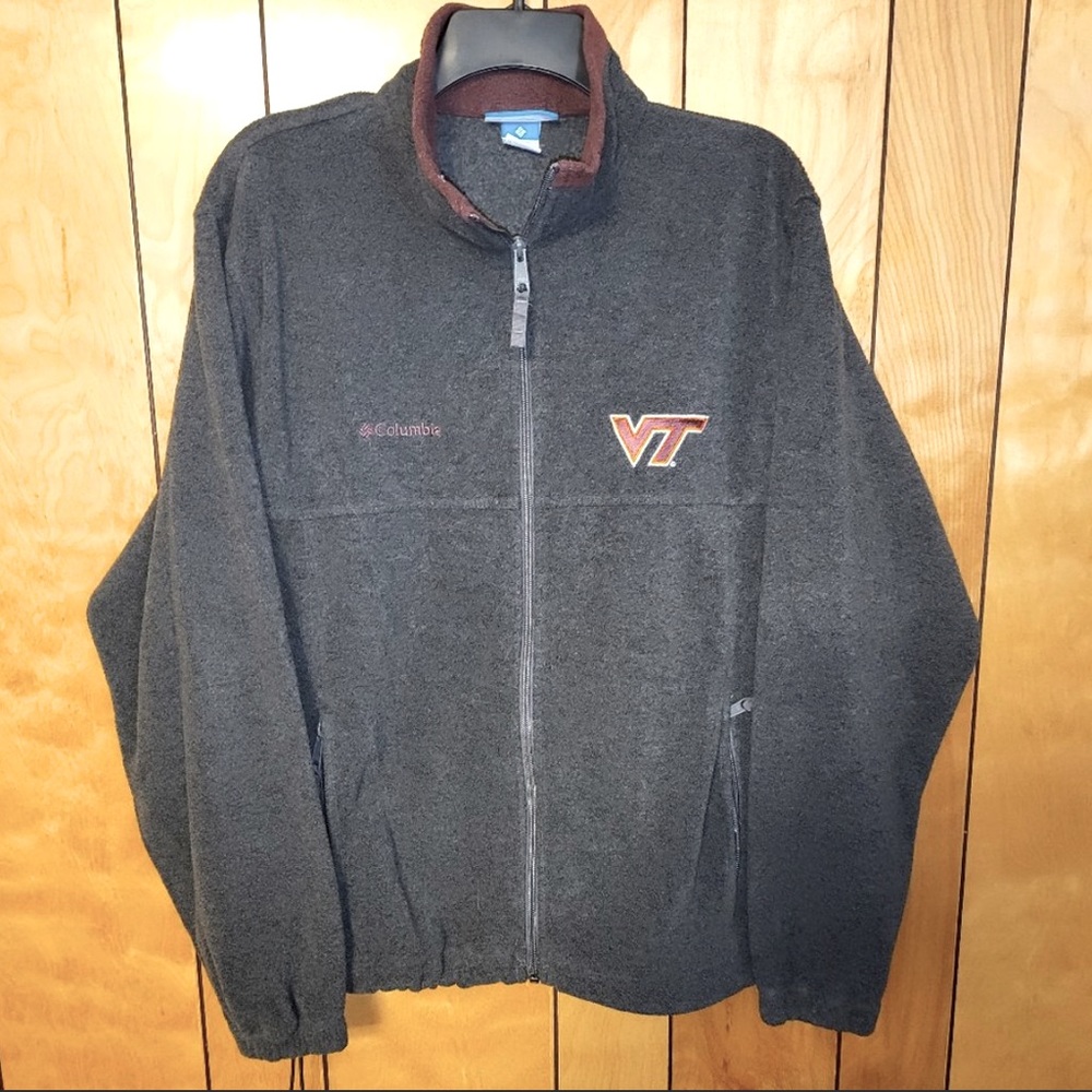 Virginia Tech Hokies Columbia Fleece Zip up Jacket - XL